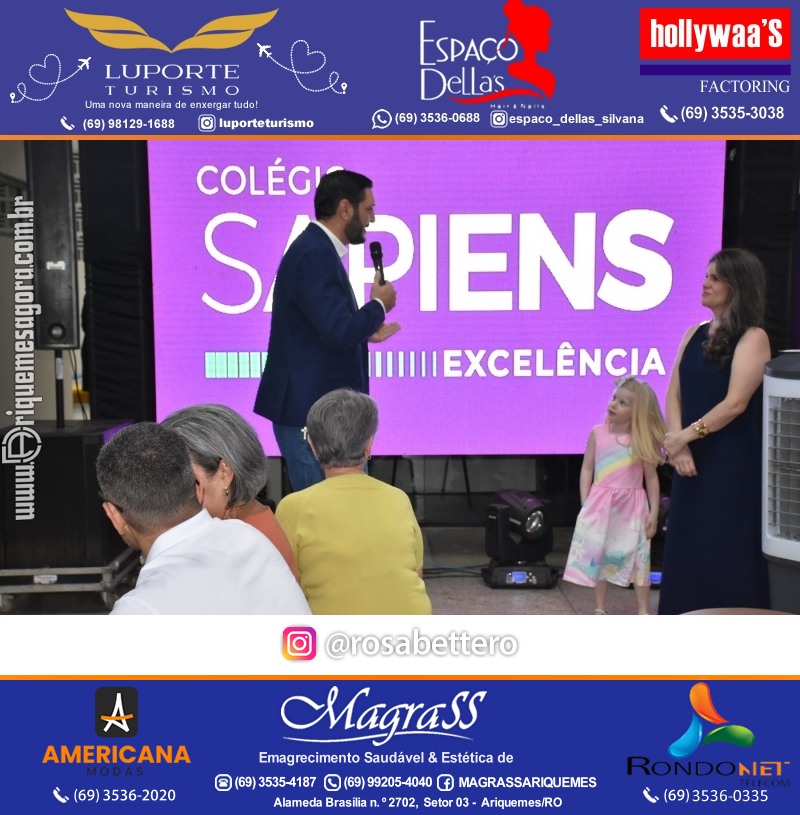 Coquetel Lançamento Oficial Colégio Sapiens Excelência em Ariquemes Rondônia