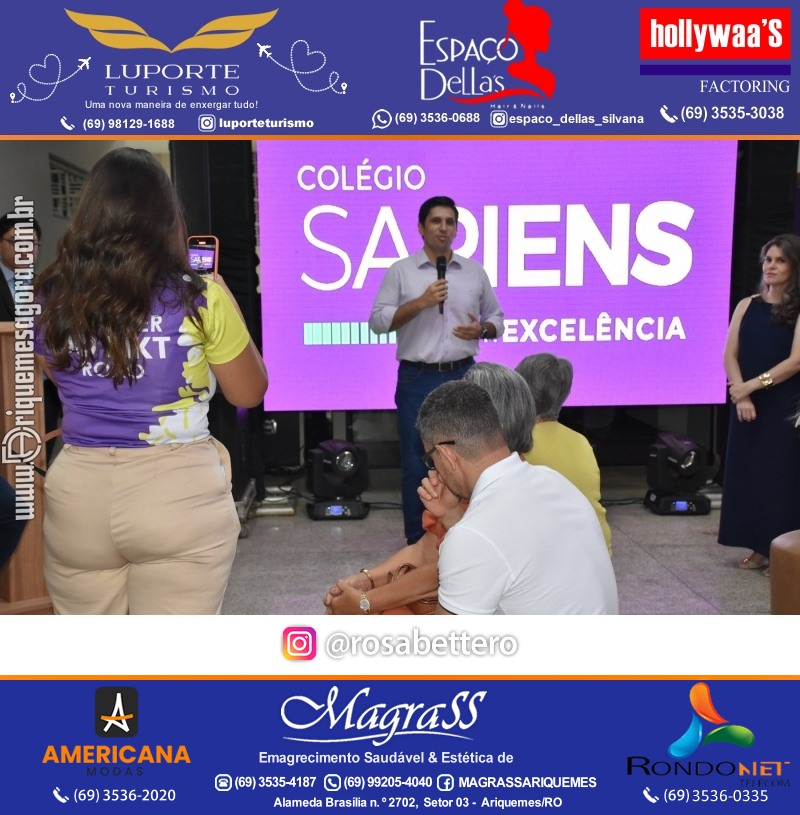 Coquetel Lançamento Oficial Colégio Sapiens Excelência em Ariquemes Rondônia