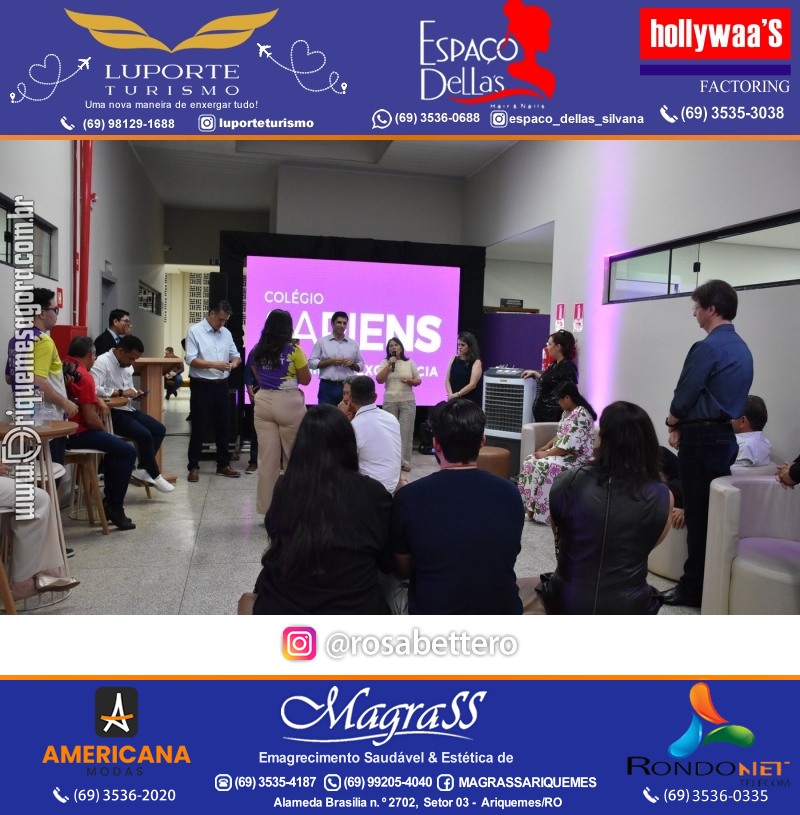 Coquetel Lançamento Oficial Colégio Sapiens Excelência em Ariquemes Rondônia