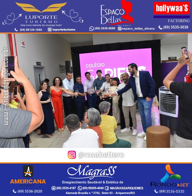 Coquetel Lançamento Oficial Colégio Sapiens Excelência em Ariquemes Rondônia