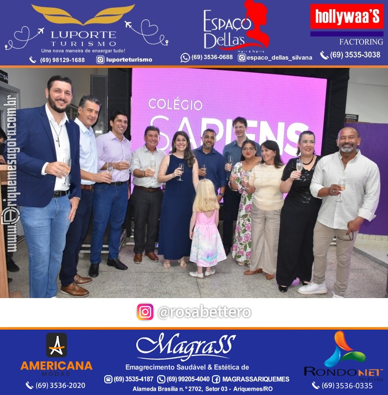 Coquetel Lançamento Oficial Colégio Sapiens Excelência em Ariquemes Rondônia