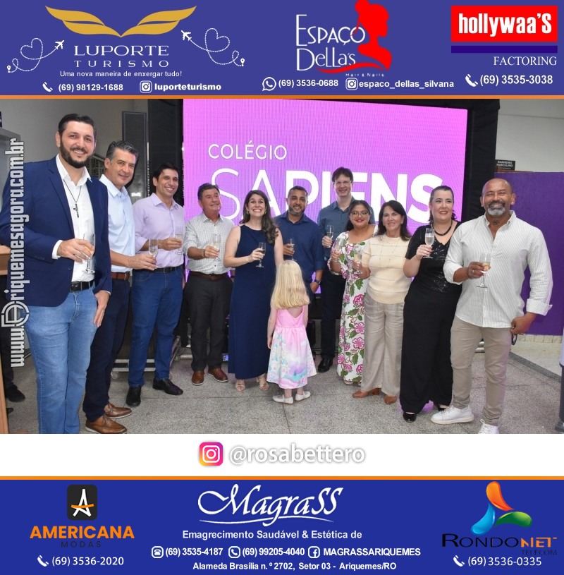 Coquetel Lançamento Oficial Colégio Sapiens Excelência em Ariquemes Rondônia