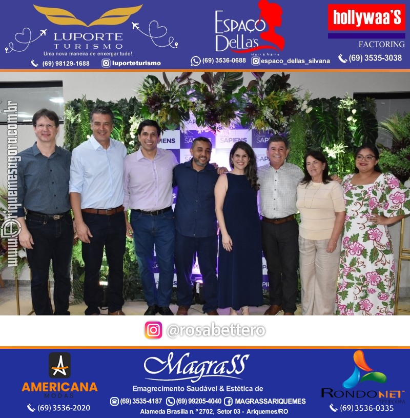 Coquetel Lançamento Oficial Colégio Sapiens Excelência em Ariquemes Rondônia