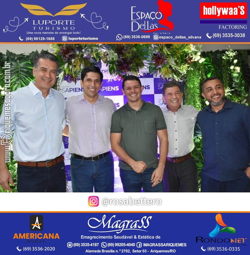 Coquetel Lançamento Oficial Colégio Sapiens Excelência em Ariquemes Rondônia