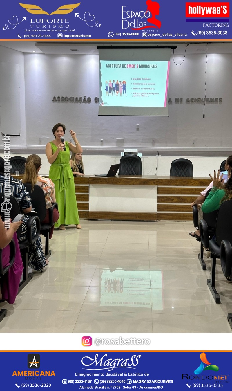 Lançamento do Conselho da Mulher Empreendedora e de Cultura da ACIA em Ariquemes Rondônia @cmec_ariquemes