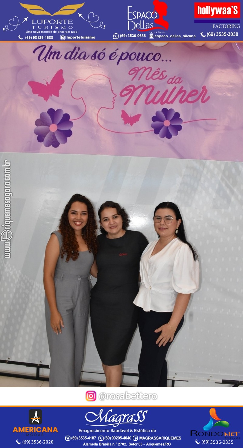 GIMA VEÍCULOS Ariquemes Comemora Dia Internacional da Mulher com um Happy hour