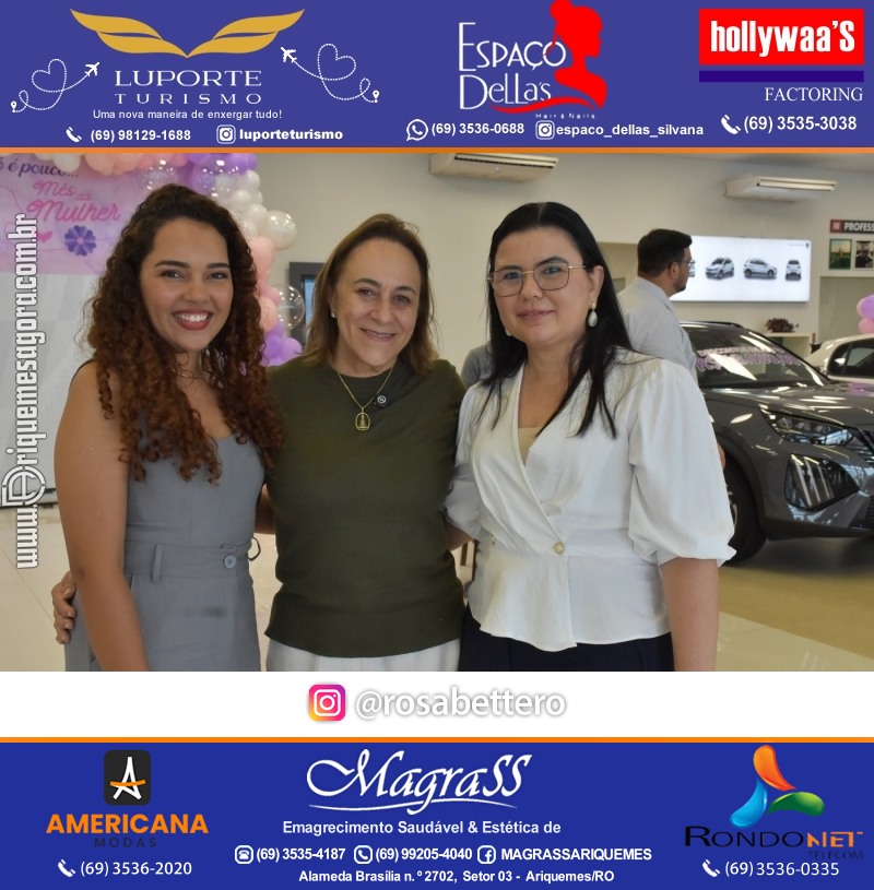 GIMA VEÍCULOS Ariquemes Comemora Dia Internacional da Mulher com um Happy hour