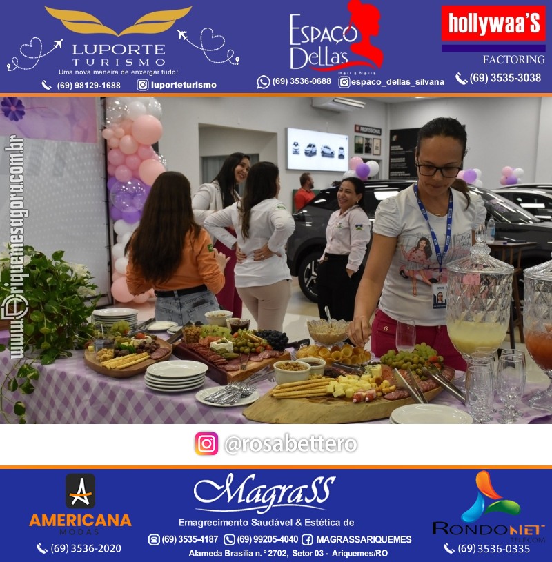 GIMA VEÍCULOS Ariquemes Comemora Dia Internacional da Mulher com um Happy hour