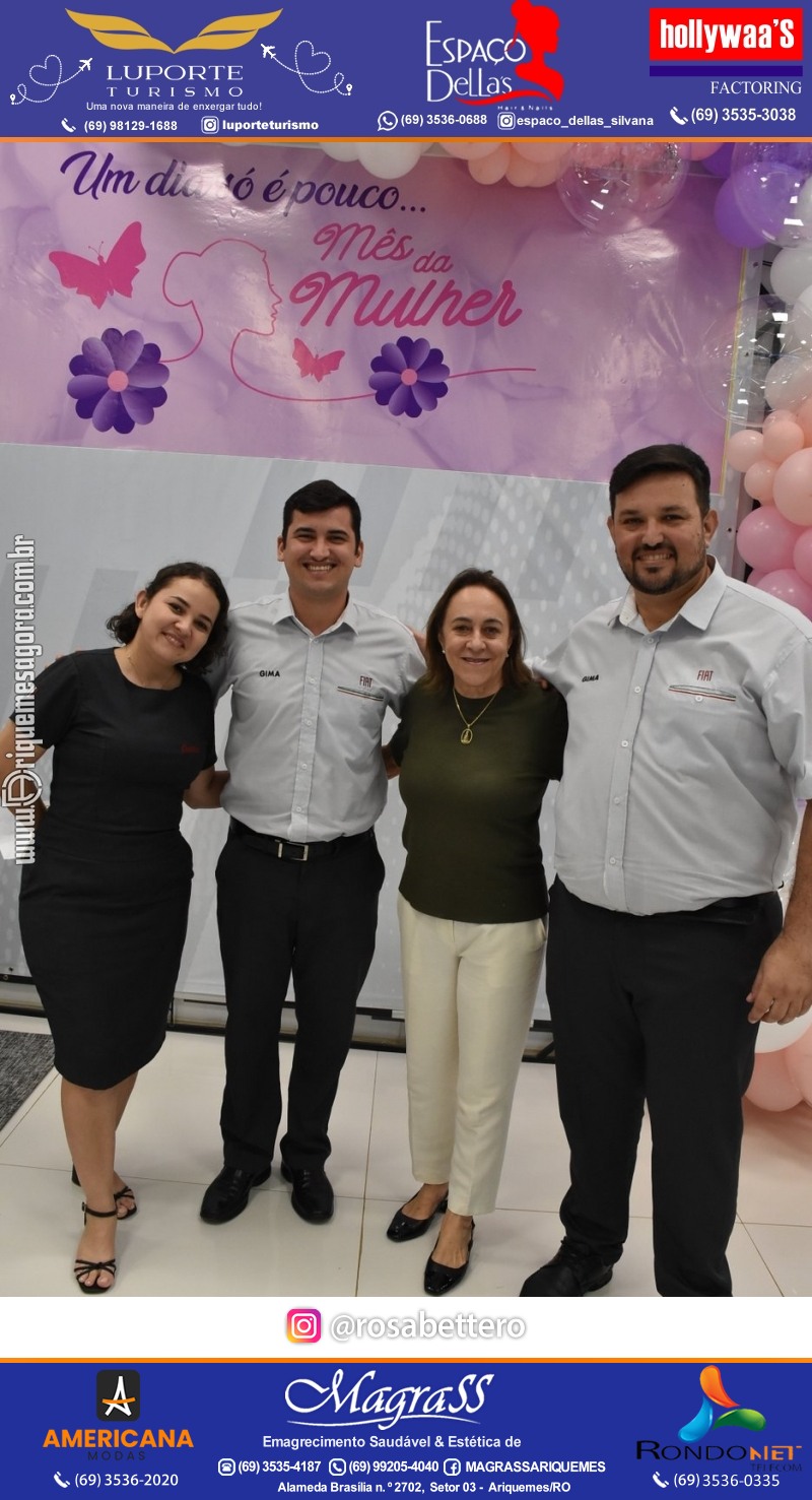 GIMA VEÍCULOS Ariquemes Comemora Dia Internacional da Mulher com um Happy hour