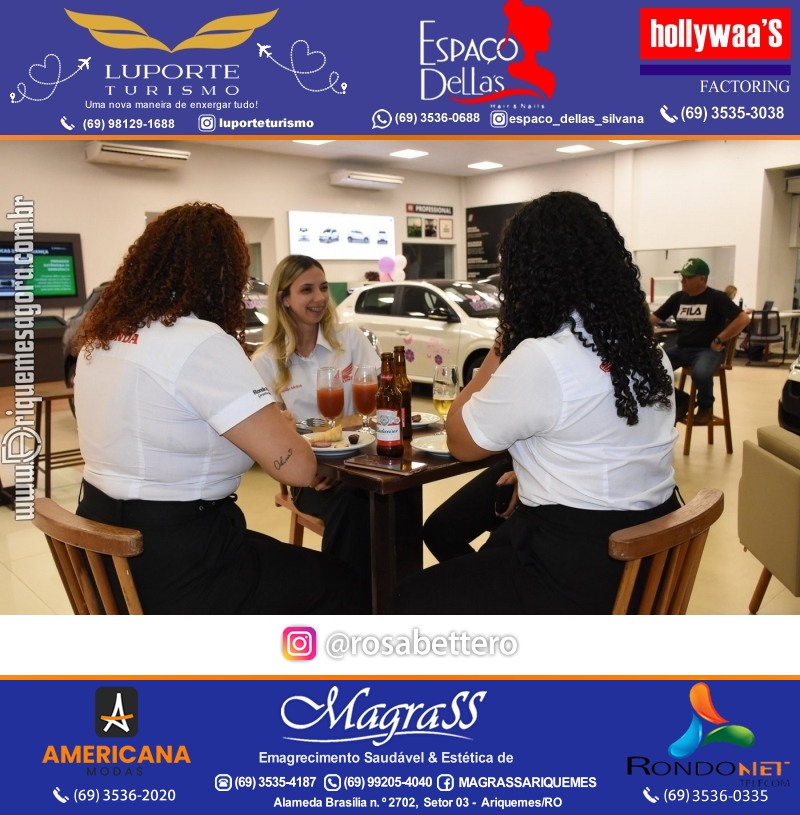 GIMA VEÍCULOS Ariquemes Comemora Dia Internacional da Mulher com um Happy hour