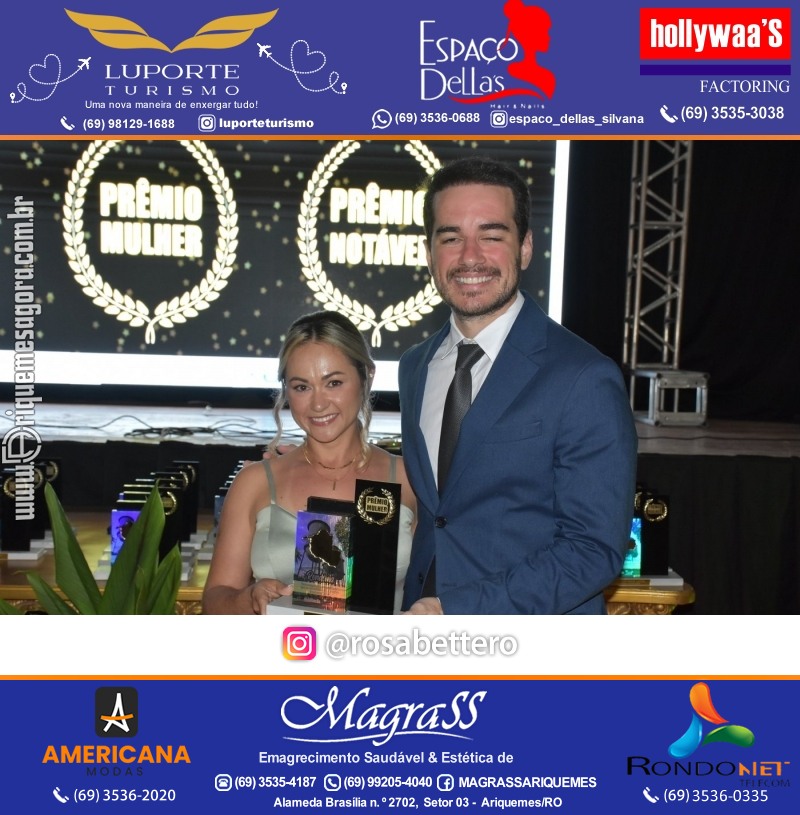 Prêmio Notável e Prêmio Mulher Notável 2025 no Máximus Eventos em Ariquemes Rondônia