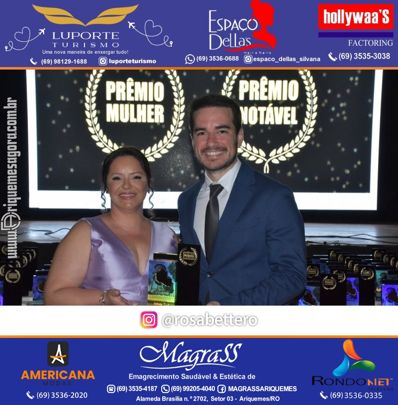 Prêmio Notável e Prêmio Mulher Notável 2025 no Máximus Eventos em Ariquemes Rondônia