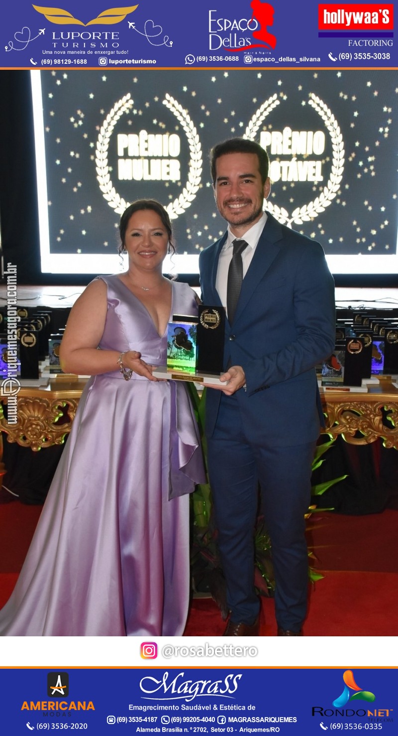 Prêmio Notável e Prêmio Mulher Notável 2025 no Máximus Eventos em Ariquemes Rondônia