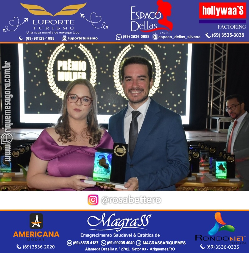 Prêmio Notável e Prêmio Mulher Notável 2025 no Máximus Eventos em Ariquemes Rondônia