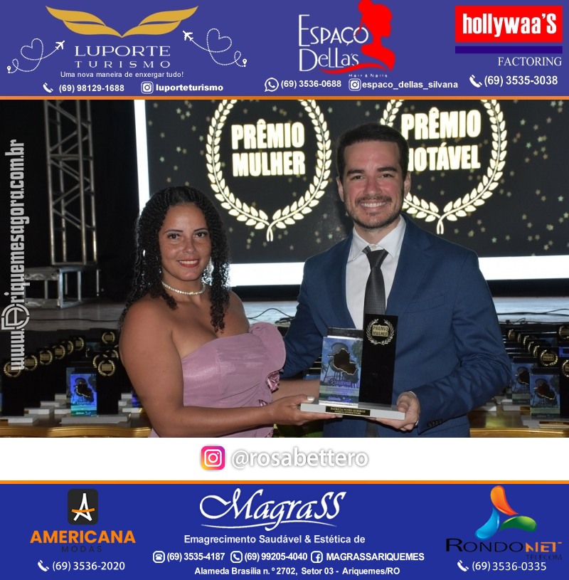 Prêmio Notável e Prêmio Mulher Notável 2025 no Máximus Eventos em Ariquemes Rondônia
