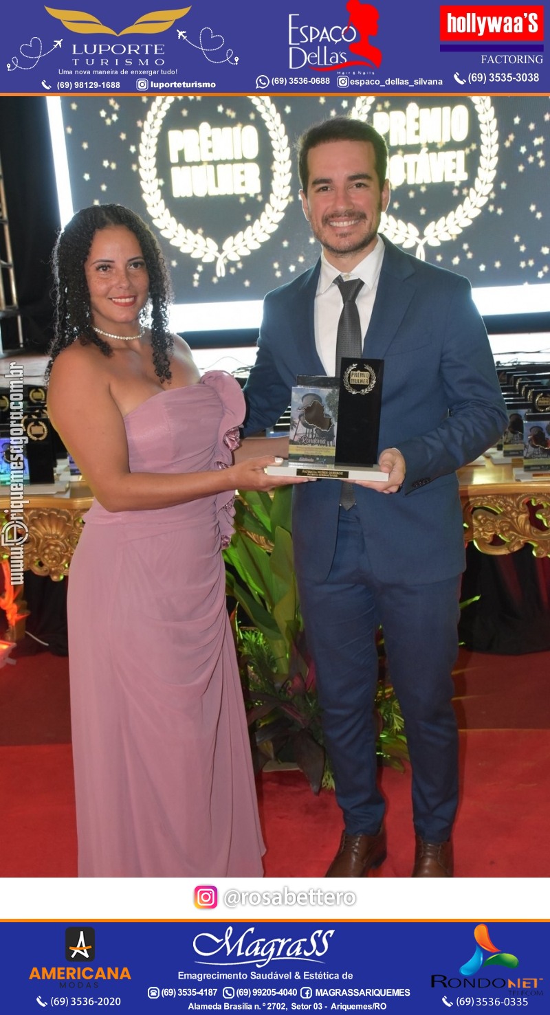 Prêmio Notável e Prêmio Mulher Notável 2025 no Máximus Eventos em Ariquemes Rondônia