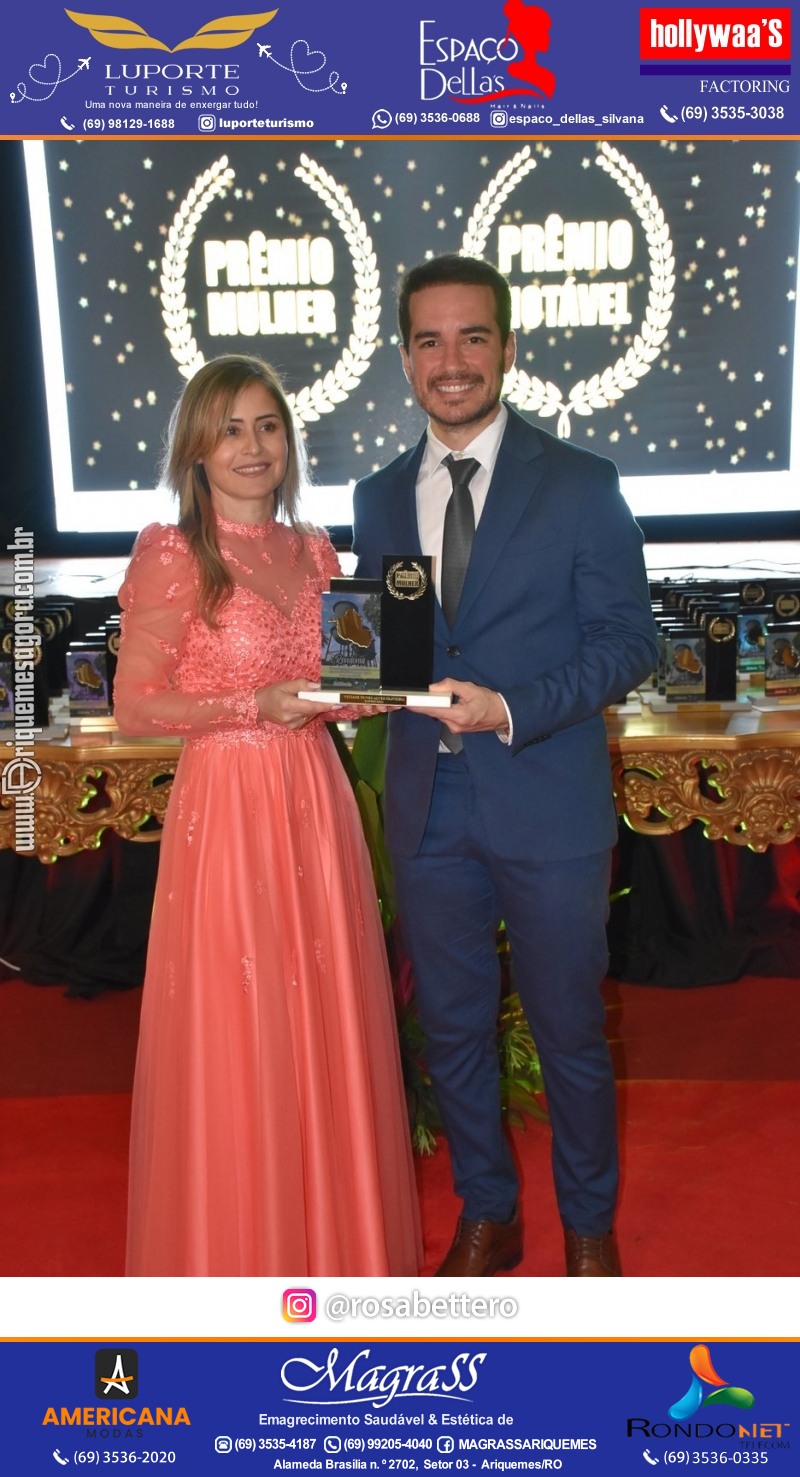 Prêmio Notável e Prêmio Mulher Notável 2025 no Máximus Eventos em Ariquemes Rondônia