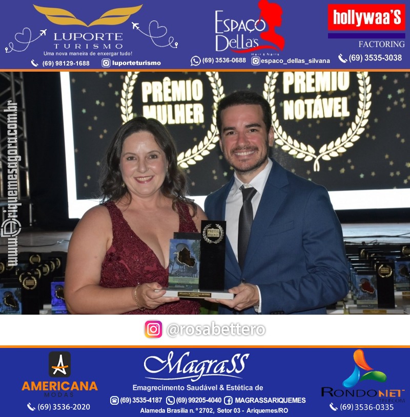 Prêmio Notável e Prêmio Mulher Notável 2025 no Máximus Eventos em Ariquemes Rondônia