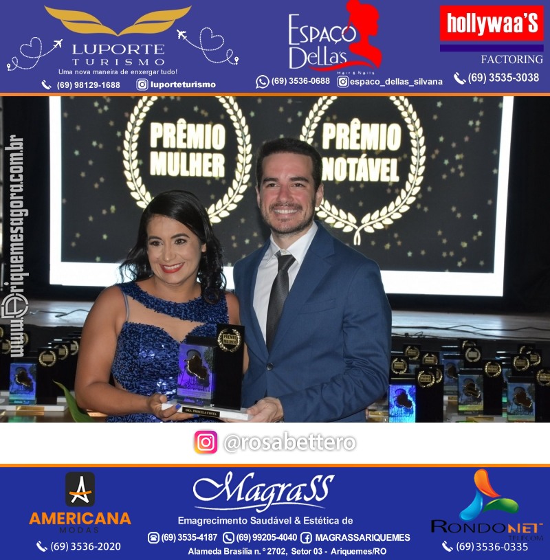 Prêmio Notável e Prêmio Mulher Notável 2025 no Máximus Eventos em Ariquemes Rondônia