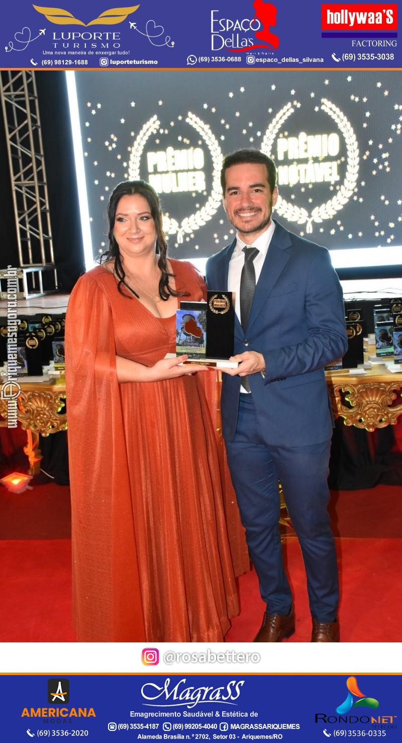 Prêmio Notável e Prêmio Mulher Notável 2025 no Máximus Eventos em Ariquemes Rondônia