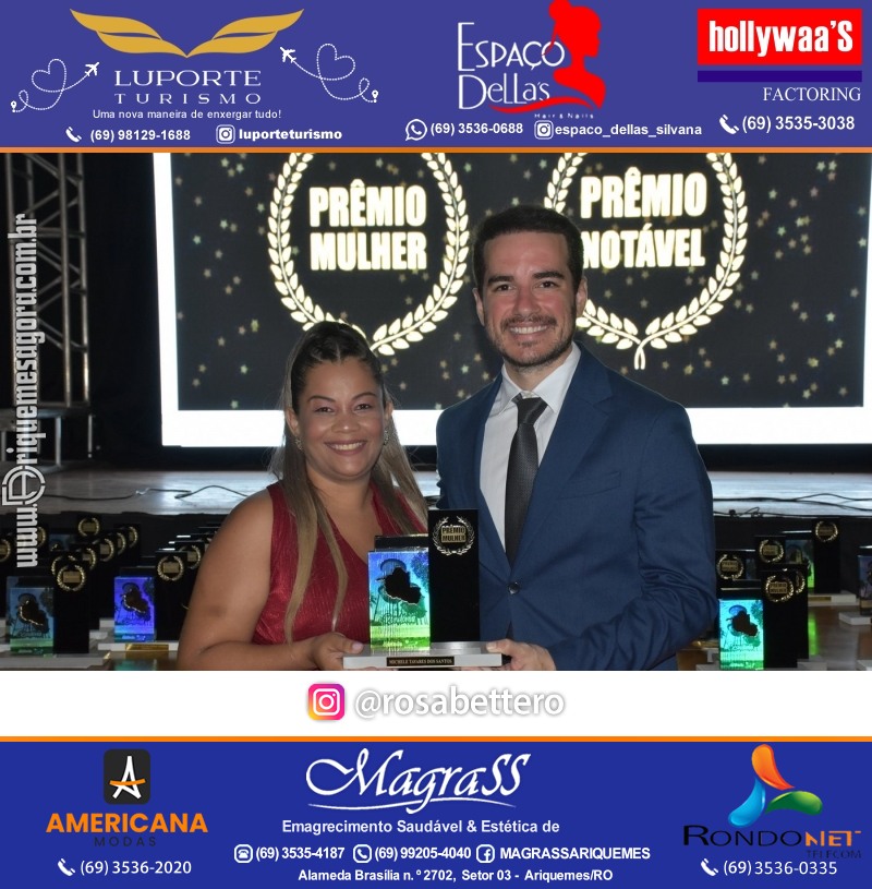 Prêmio Notável e Prêmio Mulher Notável 2025 no Máximus Eventos em Ariquemes Rondônia