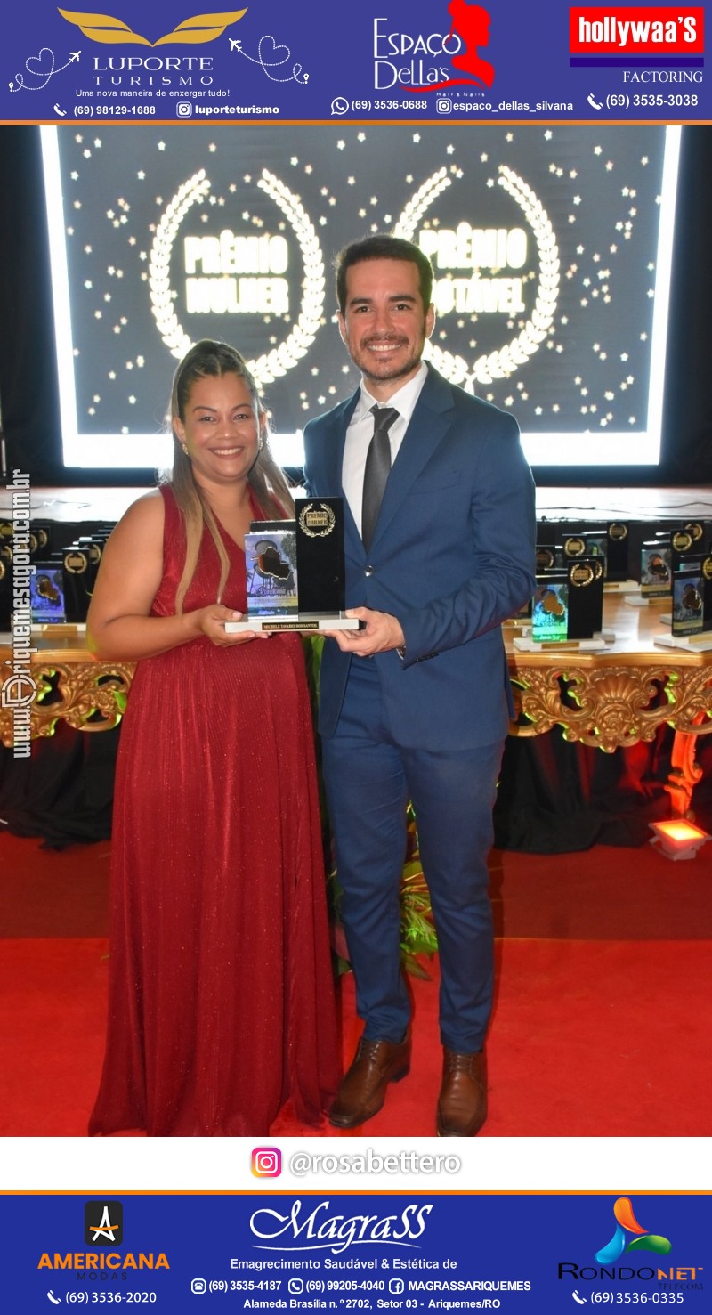Prêmio Notável e Prêmio Mulher Notável 2025 no Máximus Eventos em Ariquemes Rondônia
