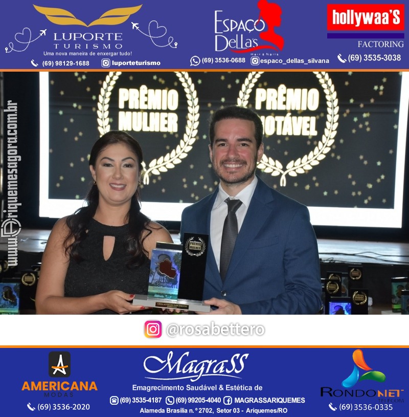 Prêmio Notável e Prêmio Mulher Notável 2025 no Máximus Eventos em Ariquemes Rondônia