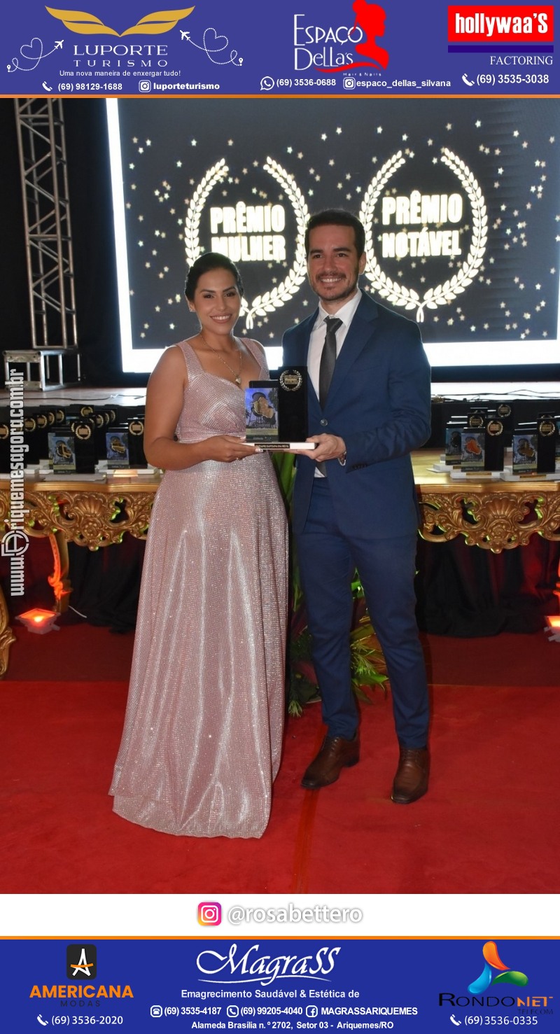 Prêmio Notável e Prêmio Mulher Notável 2025 no Máximus Eventos em Ariquemes Rondônia