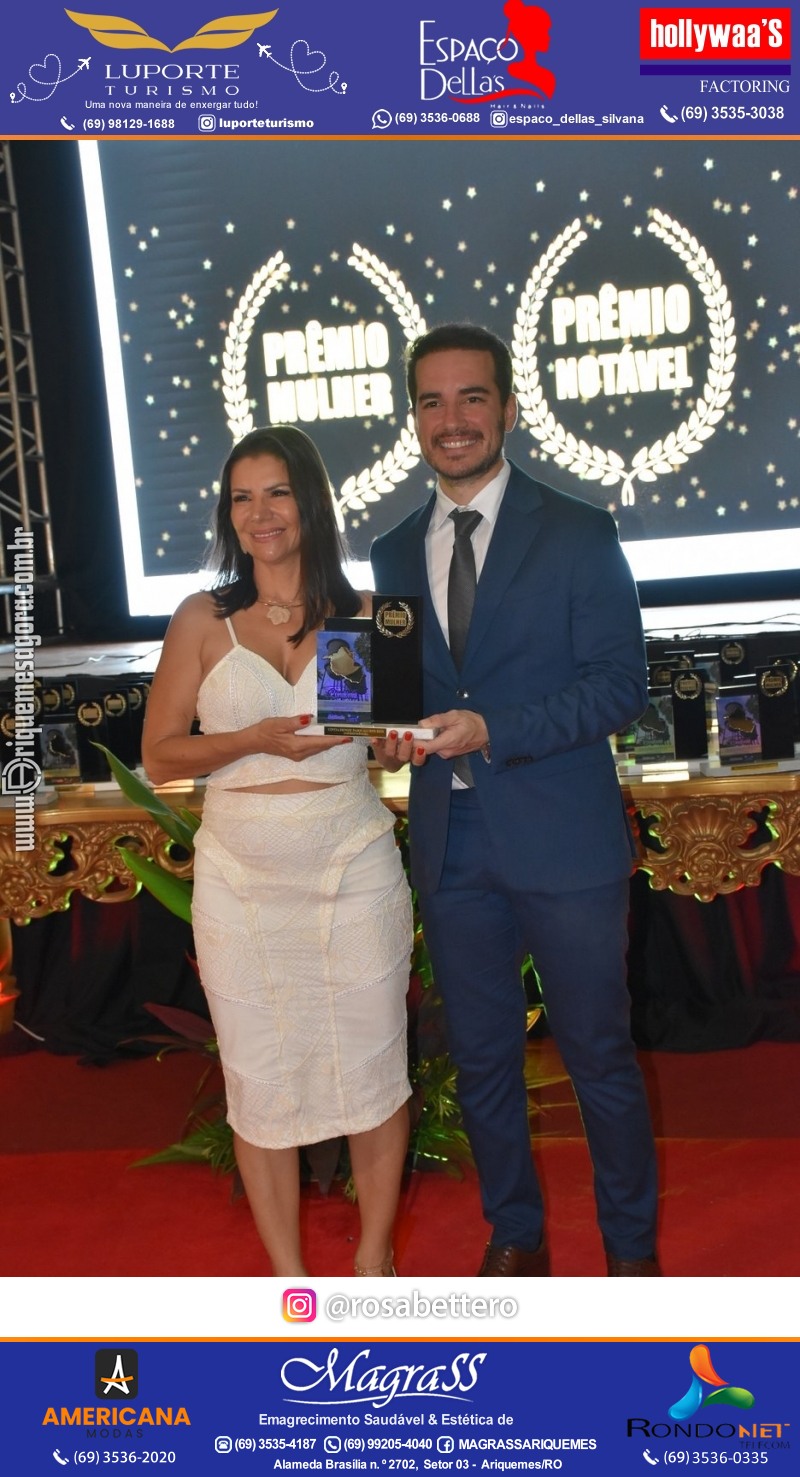 Prêmio Notável e Prêmio Mulher Notável 2025 no Máximus Eventos em Ariquemes Rondônia