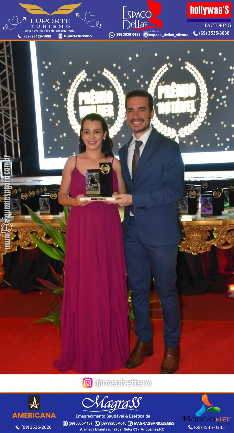 Prêmio Notável e Prêmio Mulher Notável 2025 no Máximus Eventos em Ariquemes Rondônia