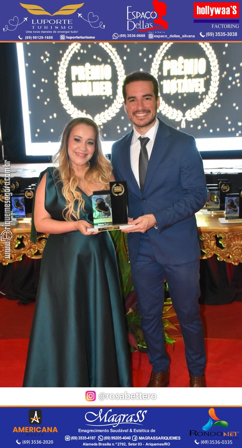 Prêmio Notável e Prêmio Mulher Notável 2025 no Máximus Eventos em Ariquemes Rondônia