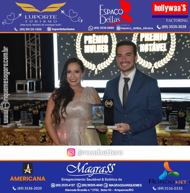 Prêmio Notável e Prêmio Mulher Notável 2025 no Máximus Eventos em Ariquemes Rondônia