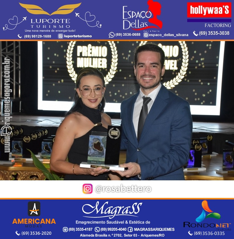 Prêmio Notável e Prêmio Mulher Notável 2025 no Máximus Eventos em Ariquemes Rondônia