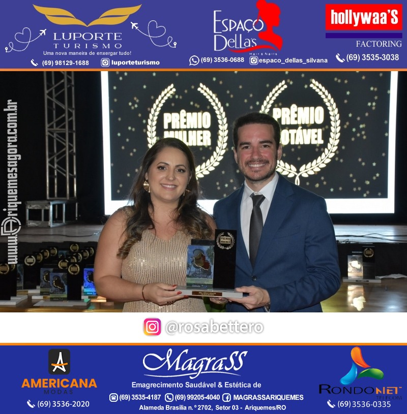 Prêmio Notável e Prêmio Mulher Notável 2025 no Máximus Eventos em Ariquemes Rondônia