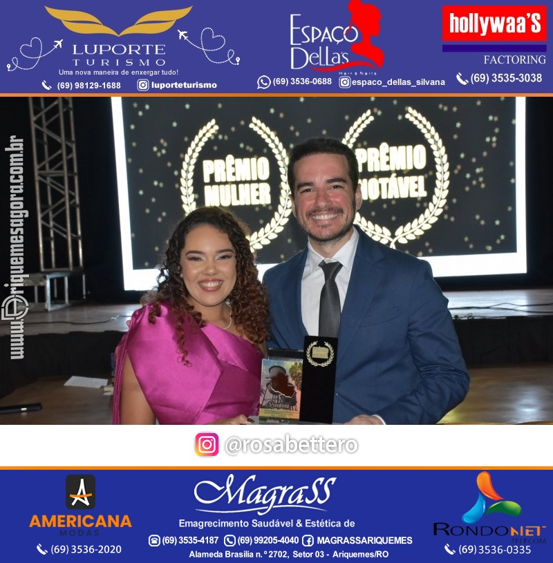 Prêmio Notável e Prêmio Mulher Notável 2025 no Máximus Eventos em Ariquemes Rondônia