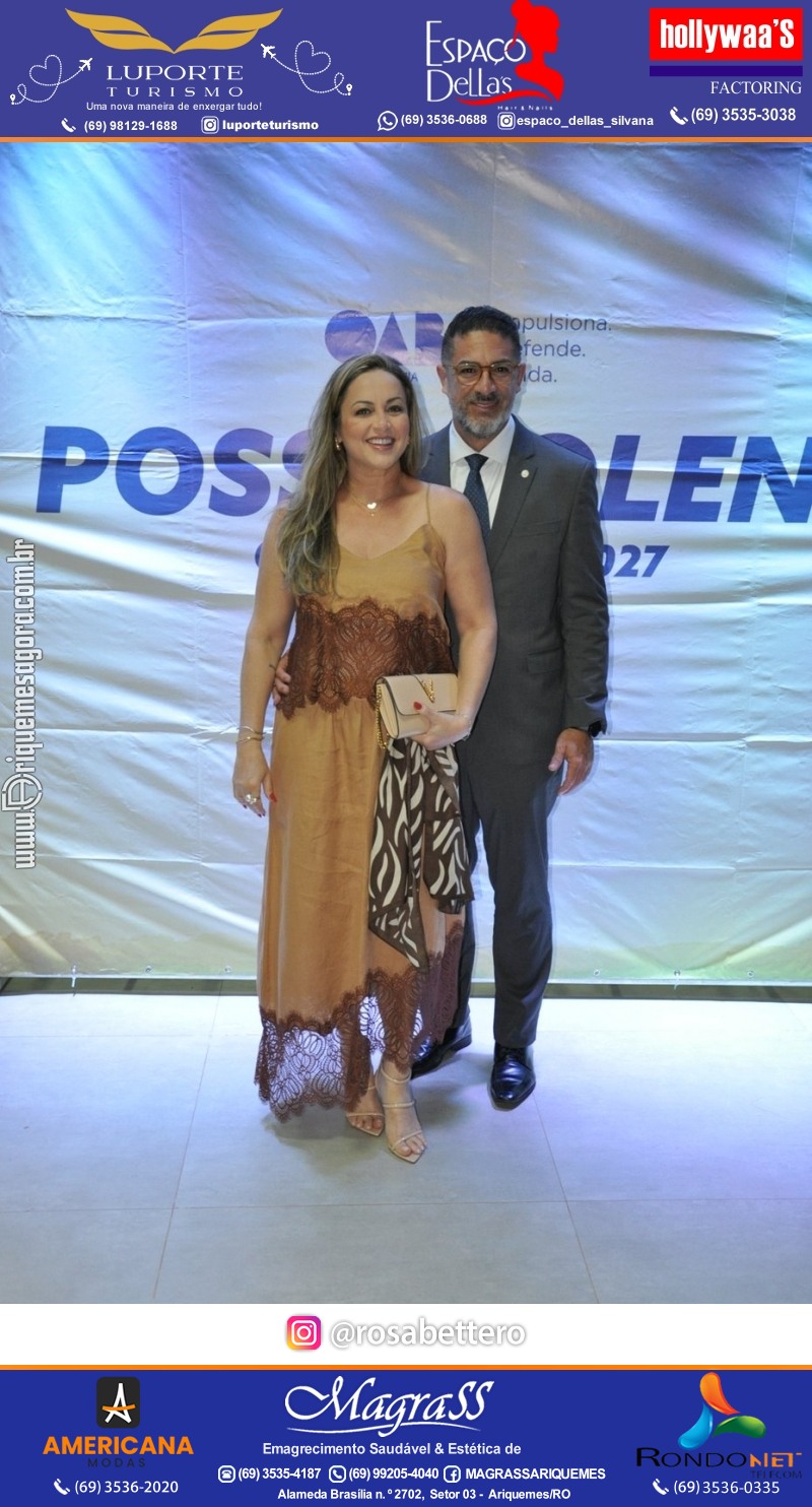 Solenidade de Posse dos Membros da Diretoria da subseção de Ariquemes OAB eleitos para a gestão 2025 - 2027