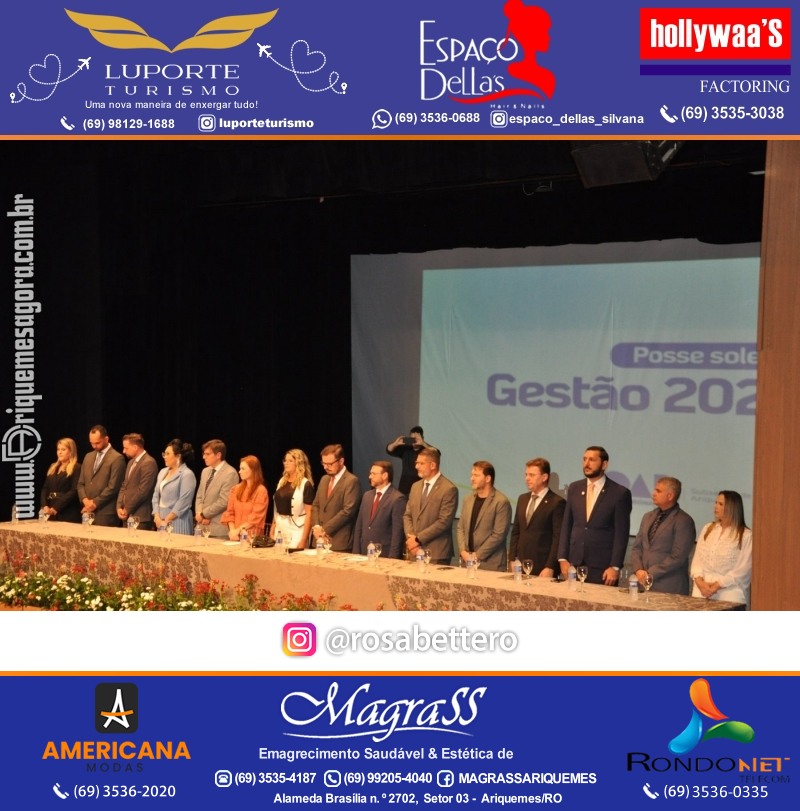 Solenidade de Posse dos Membros da Diretoria da subseção de Ariquemes OAB eleitos para a gestão 2025 - 2027