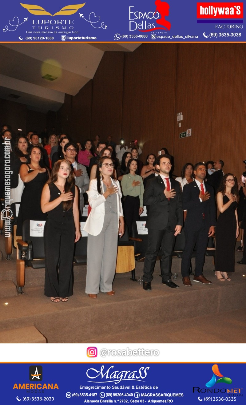 Solenidade de Posse dos Membros da Diretoria da subseção de Ariquemes OAB eleitos para a gestão 2025 - 2027
