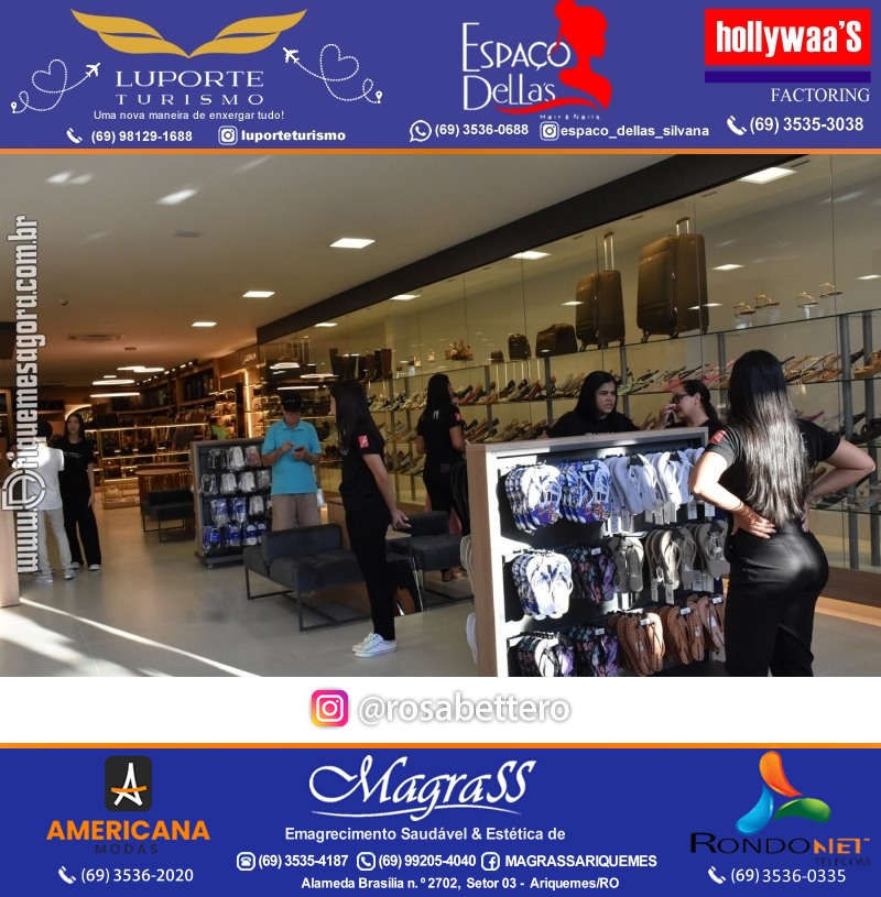 Inauguração GIRAPÉ CALÇADOS Ariquemes Rondônia