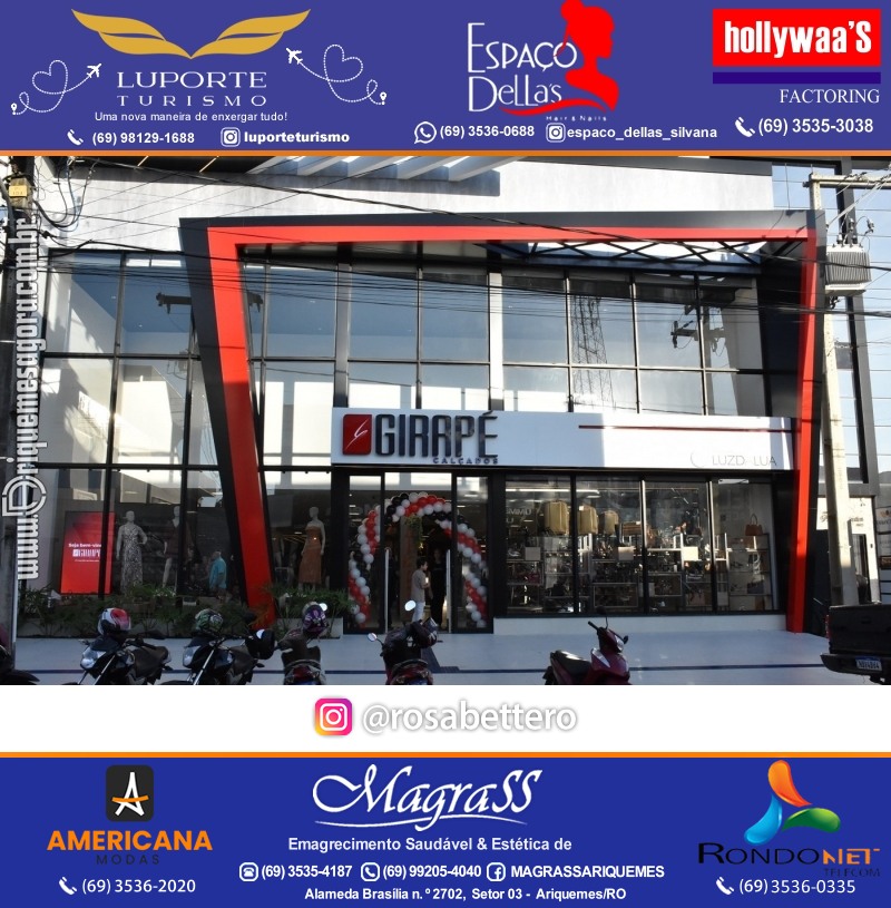 Inauguração GIRAPÉ CALÇADOS Ariquemes Rondônia