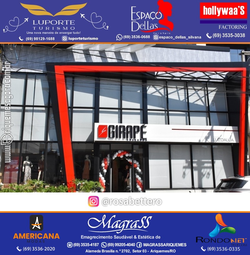 Inauguração GIRAPÉ CALÇADOS Ariquemes Rondônia