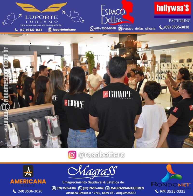 Inauguração GIRAPÉ CALÇADOS Ariquemes Rondônia