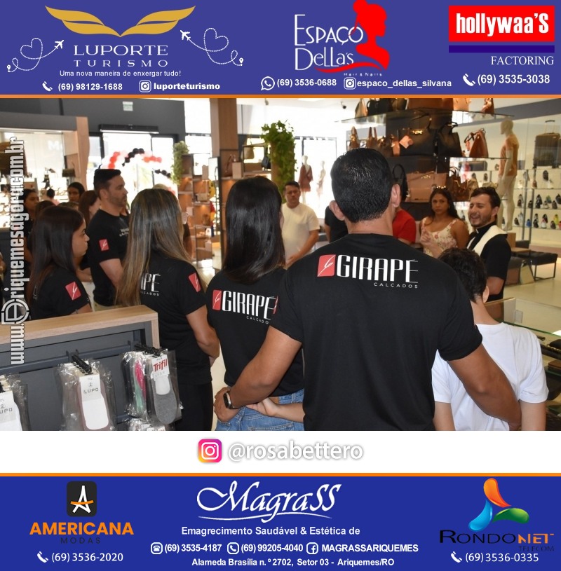Inauguração GIRAPÉ CALÇADOS Ariquemes Rondônia