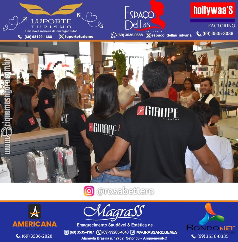 Inauguração GIRAPÉ CALÇADOS Ariquemes Rondônia