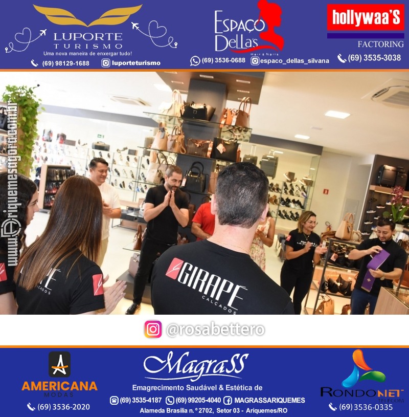 Inauguração GIRAPÉ CALÇADOS Ariquemes Rondônia