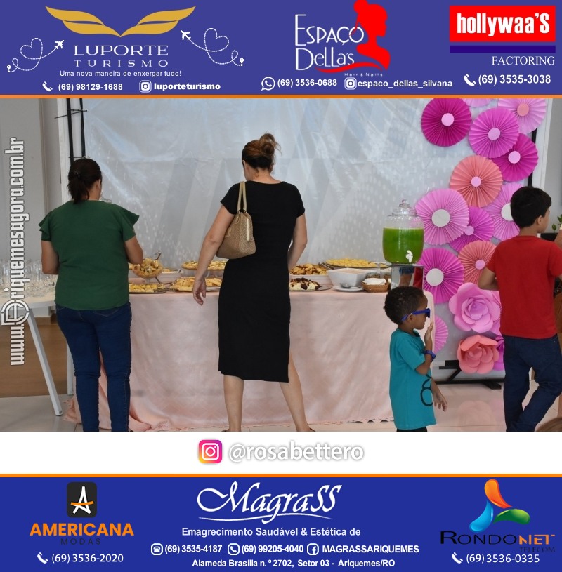 Café da manhã na GIMA em Ariquemes em comemoração DIA DAS MÃES com sorteio de brindes