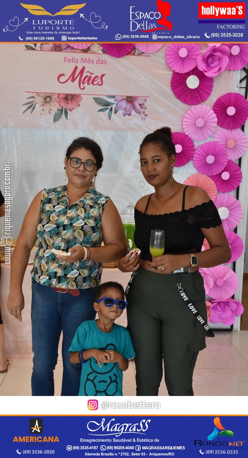 Café da manhã na GIMA em Ariquemes em comemoração DIA DAS MÃES com sorteio de brindes