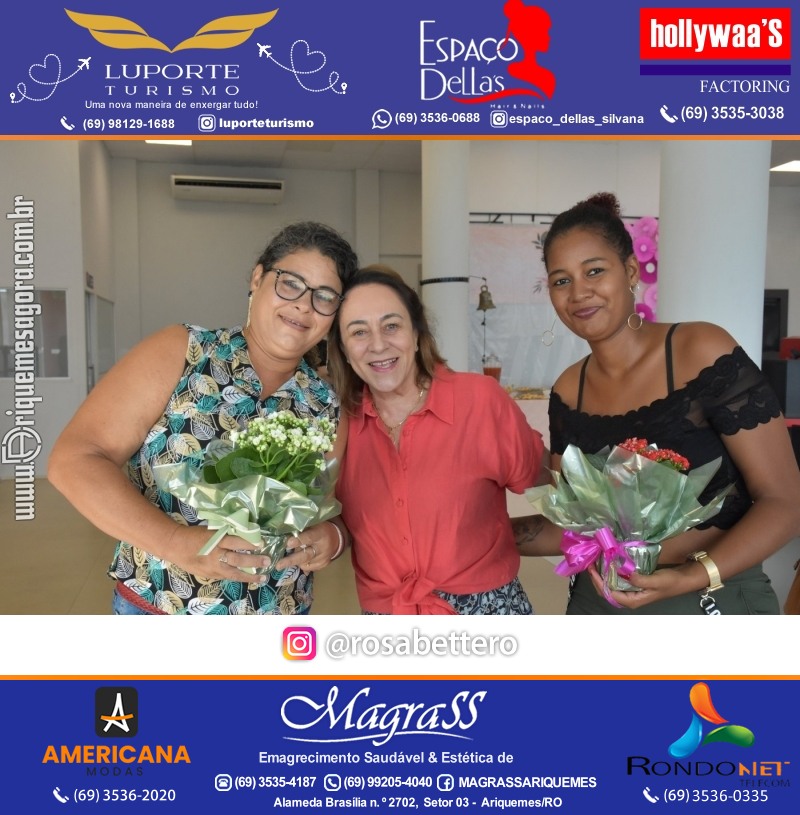 Café da manhã na GIMA em Ariquemes em comemoração DIA DAS MÃES com sorteio de brindes