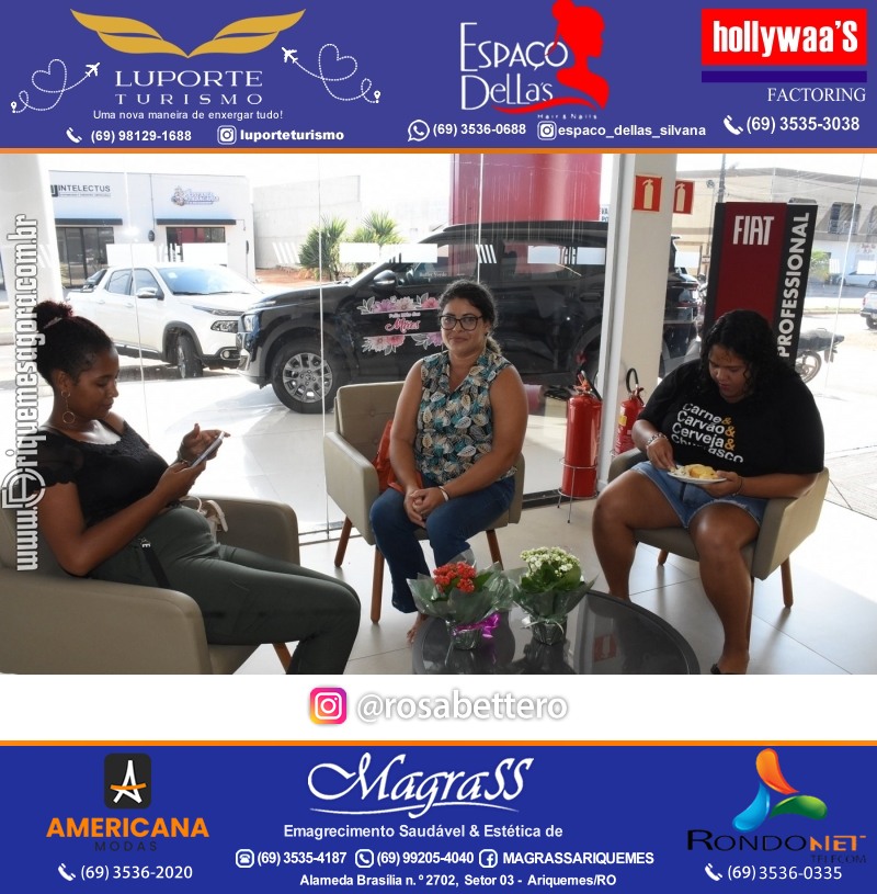 Café da manhã na GIMA em Ariquemes em comemoração DIA DAS MÃES com sorteio de brindes