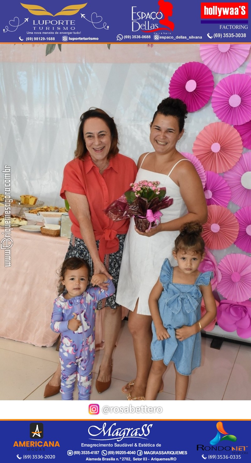 Café da manhã na GIMA em Ariquemes em comemoração DIA DAS MÃES com sorteio de brindes